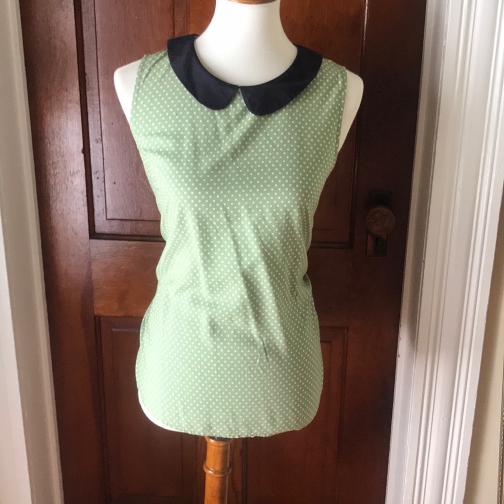 Modcloth Peter Pan Collar Vintage Inspired Top